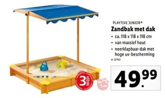 Lidl Zandbak met dak aanbieding