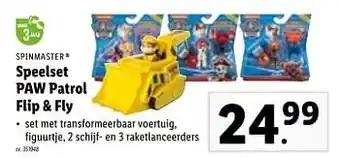 Lidl Speelset paw patrol flip + fly aanbieding