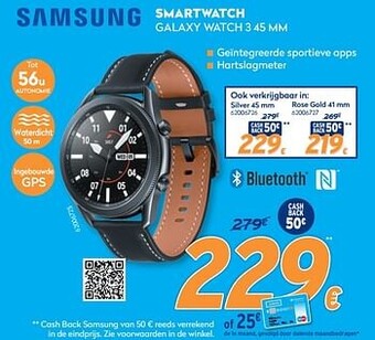 Krëfel Samsung smartwatch galaxy watch 3 45 mm aanbieding