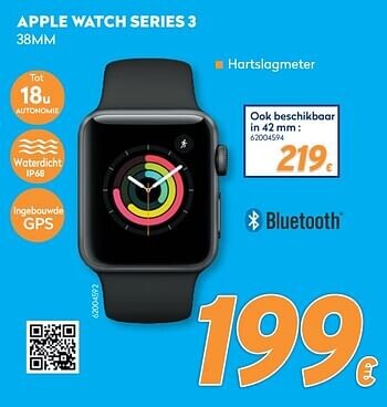 Apple watch series 3 38mm promotie bij Krëfel