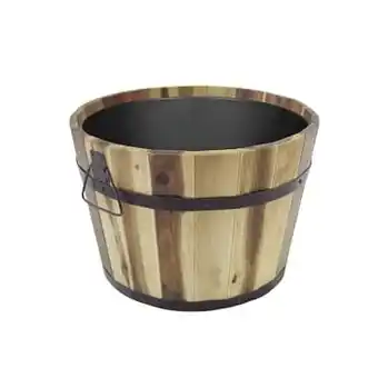 Brico Plantenbak acaciahout rond Ø37cm natuurlijk aanbieding