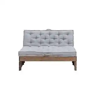 Leen Bakker Palletbank Lucca met kussens Lucca - antracietkleur - Leen Bakker aanbieding