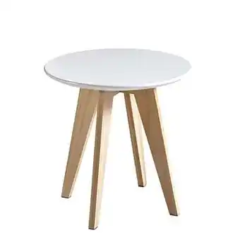 Demeyere bijzettafel Rondo - wit - Leen Bakker