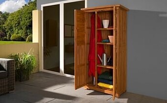 Brico Weka tuinkast 195A bruin 180x80x43cm aanbieding