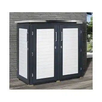 Brico Weka tuinkast Garten Q Terras antraciet 170x160cm aanbieding