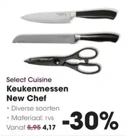 Hanos Select Cuisine Keukenmessen New Chef aanbieding