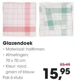 Hanos Glazendoek aanbieding