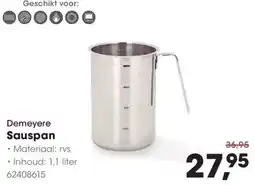 Hanos Demeyere Sauspan aanbieding
