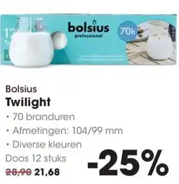 Hanos Bolsius Twilight aanbieding