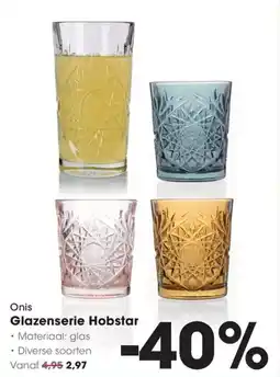 Hanos Onis Glazenserie Hobstar aanbieding