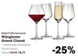 Hanos Select Dinnerware Wijnglazen Grand Classé aanbieding