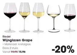 Hanos Riedel Wijnglazen Grape aanbieding