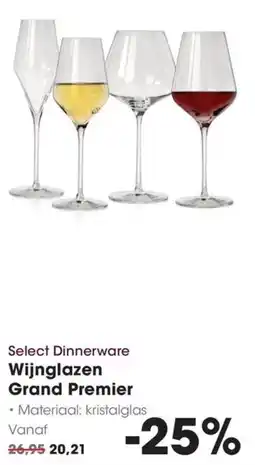 Hanos Select Dinnerware Wijnglazen Grand Premier aanbieding