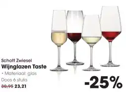 Hanos Schott Zwiesel Wijnglazen Taste aanbieding