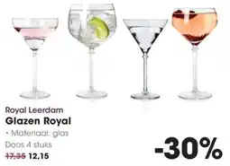 Hanos Royal Leerdam Glazen Royal aanbieding