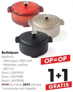 Hanos Buffetpan aanbieding