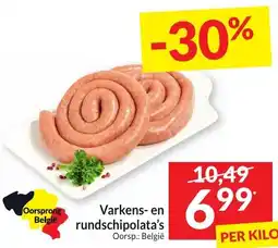 Intermarché Varkens en rundschipolata's aanbieding