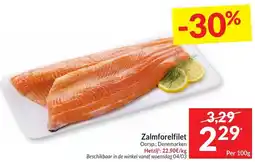 Intermarché Zalmforelfilet aanbieding