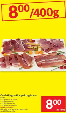 Intermarché Ontdekkingspakket gedroogde ham aanbieding