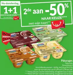 Intermarché Pâturages Paturette Roomdessert aanbieding