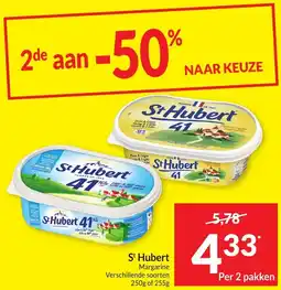 Intermarché St Hubert Margarine aanbieding