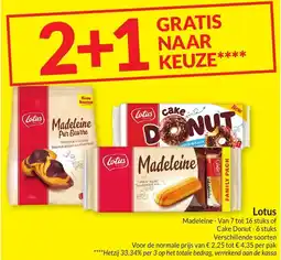Intermarché Lotus Madeleine of Cake Donut aanbieding