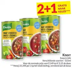 Intermarché Knorr Soep aanbieding