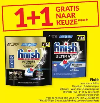 Intermarché Finish Vaatwastabletten aanbieding