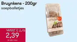 Peltri Bruynkens soepballetjes aanbieding