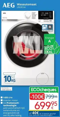 Eldi AEG Wasautomaat LR63R144 aanbieding
