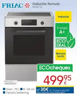 Eldi FRIAC Inductie fornuis IF6501 IX aanbieding