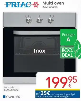 FRIAC Multi oven IOM 5000 IX