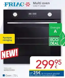 Eldi FRIAC Multi oven IOM P 5303B aanbieding
