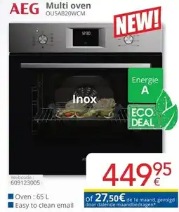 Eldi AEG Multi oven OU5AB20WCM aanbieding