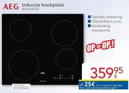 Eldi AEG Inductie kookplaat IBS64200CB aanbieding