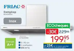 Eldi FRIAC Dampkap BDK0900IX aanbieding