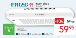 Eldi FRIAC Dampkap DK066W aanbieding