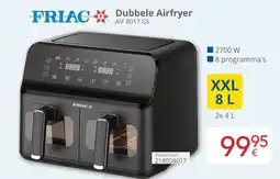 Eldi FRIAC Dubbele Airfryer AIF 8017 GS aanbieding