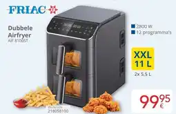 Eldi FRIAC Dubbele Airfryer AIF 8100ST aanbieding