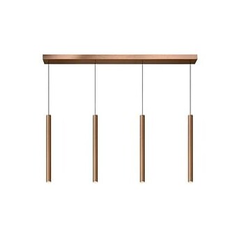 Lucide hanglamp Lorenz 4-lamps - roestbruin - Leen Bakker