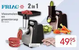 Eldi Friac 2-in-1 Vleesmolen en Groenterasp MV 0600 aanbieding