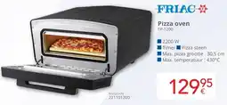 Eldi Friac Pizza oven FP-1200 aanbieding