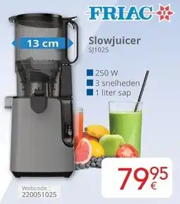 Eldi Friac Slowjuicer SJ1025 aanbieding