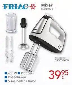 Eldi Friac Mixer MXH400 ST aanbieding