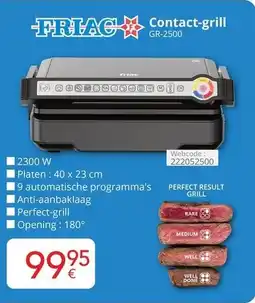 Eldi Friac Contact grill GR-2500 aanbieding