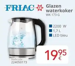 Eldi Friac Glazen Waterkoker WK 173 G aanbieding