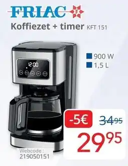 Eldi Friac Koffiezet + Timer KFT 151 aanbieding