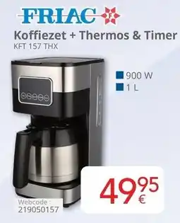 Eldi Friac Koffiezet + Thermos & Timer KFT 157 THX aanbieding