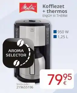 Eldi Melitta Koffiezet + thermos ENJOY III THERM aanbieding