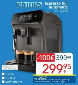 Eldi Philips Espresso Full Automatic EP1224/00 aanbieding